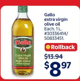 Walmart Gallo extra virgin oil offer