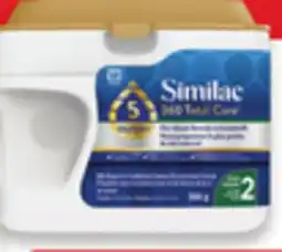 Walmart Similac 360 Total Care step 1 or 2 powder offer