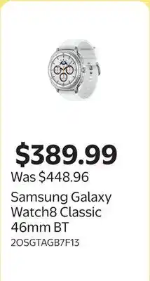 Walmart Samsung Galaxy Watch8 Classic 46mm BT offer