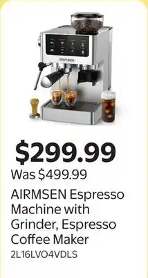 Walmart AIRMSEN Espresso Machine with Grinder, Espresso Coffee Maker offer