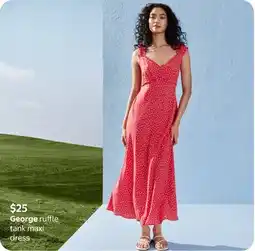 Walmart George ruffle tank maxi dress offer
