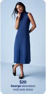 Walmart George sleeveless midi tank dress offer