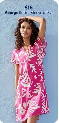 Walmart George flutter-sleeve dress offer
