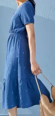 Walmart Devoted Button Front Embroidery Dress offer