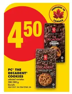 No Frills PC THE DECADENT COOKIES, 280/300 g offer