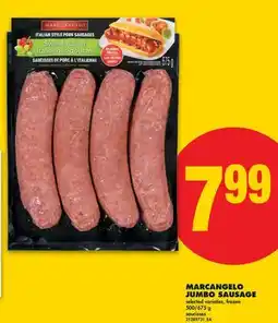 No Frills MARCANGELO JUMBO SAUSAGE, 500/675 g offer