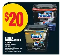 No Frills FINISH DISHWASHER TABS, 60-105's offer
