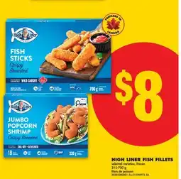 No Frills HIGH LINER FISH FILLETS offer