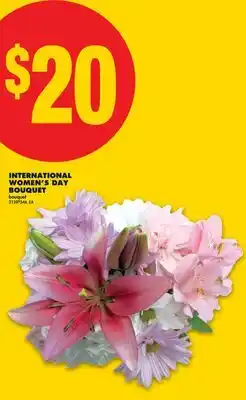 No Frills INTERNATIONAL WOMEN'S DAY BOUQUET offer