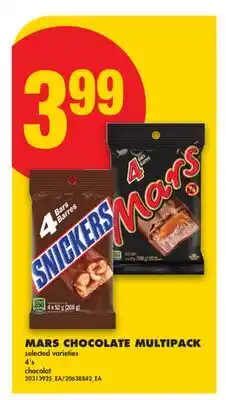No Frills MARS CHOCOLATE MULTIPACK, 4' s offer