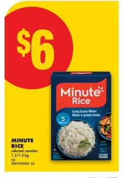 No Frills MINUTE RICE, 1.2/1 offer