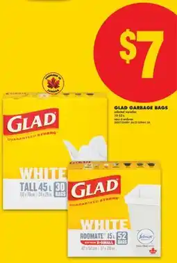 No Frills GLAD GARBAGE BAGS, 10-52' s offer