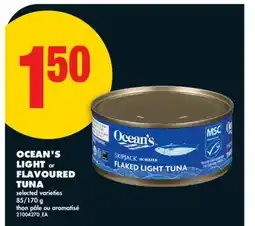 No Frills OCEAN'S LIGHT or FLAVOURED TUNA, 85/170 g offer