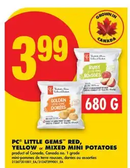 No Frills PC LITTLE GEMS RED, YELLOW or MIXED MINI POTATOES offer
