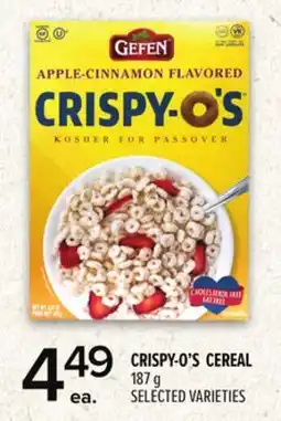 Metro GEFEN CRISPY-O'S CEREAL offer