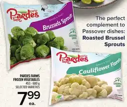 Metro PARDES FARMS FROZEN VEGETABLES offer