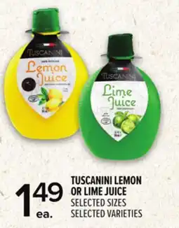 Metro TUSCANINI LEMON OR LIME JUICE offer