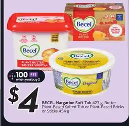 Sobeys BECEL Margarine Soft Tub offer