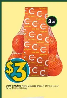 Sobeys COMPLIMENTS Navel Oranges offer