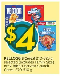 Sobeys KELLOGG'S Cereal offer