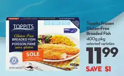 Longo's Toppits Frozen Gluten-Free Breaded Fish offer