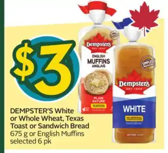 Sobeys White or Whole Wheat, Texas Toast or Sandwich Bread offer