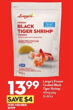 Longo's Longo's Frozen Cooked Black Tiger Shrimp offer
