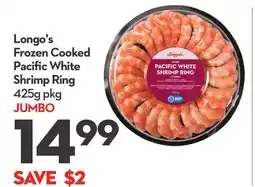 Longo's Longo's Frozen Cooked Pacifi c White Shrimp Ring offer