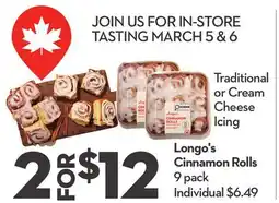 Longo's Longo's Cinnamon Rolls offer