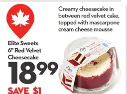 Longo's Elite Sweets 6 Red Velvet Cheesecake offer