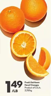 Longo's Fresh Heirloom Navel Oranges offer