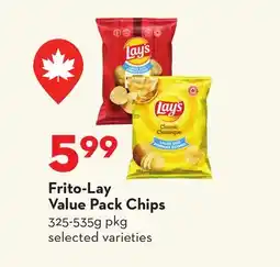 Longo's Value Pack Chips offer