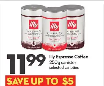 Longo's Illy Espresso Coﬀee offer