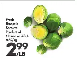 Longo's Fresh Brussels Sprouts offer