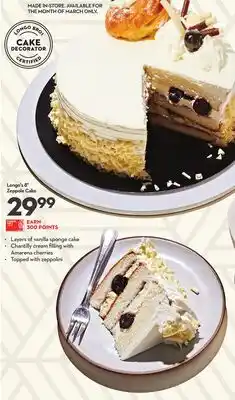 Longo's Longo's 8 Zeppole Cake offer