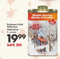 Longo's Dutchman's Gold 100% Pure Maple Syrup offer