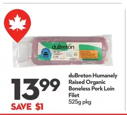 Longo's Humanely Raised Organic Boneless Pork Loin Filet offer
