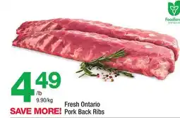 Highland Farms Fresh Ontario Pork Back Ribs offer