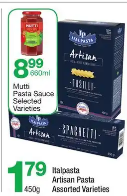 Highland Farms Mutti Pasta Sauce, Italfasta Artisan Pasta offer