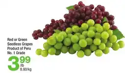 Highland Farms Red or Green Seedless Grapes offer
