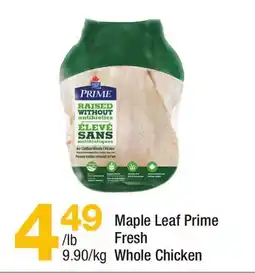Highland Farms Maple Leaf Prime Fresh Whole Chicken offer