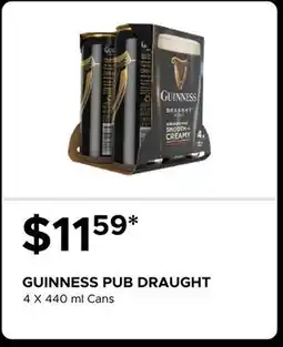 The Beer Store GUINNESS PUB DRAUGHT offer