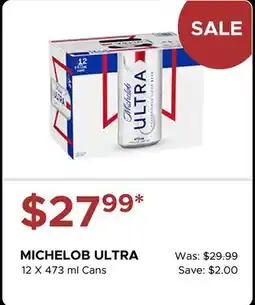 The Beer Store MICHELOB ULTRA offer