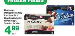 Highland Farms Chapman's Markdale Creamery Ice Cream 2 L or Canadian Collection Novelties offer