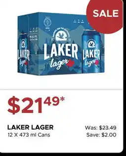 The Beer Store LAKER LAGER offer