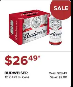 The Beer Store BUDWEISER offer