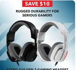GameStop ASTRO A10 GEN 2 GAMING HEADSET by Logitech offer
