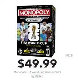 GameStop Monopoly FIFA World Cup Booster Packs by Hasbro offer