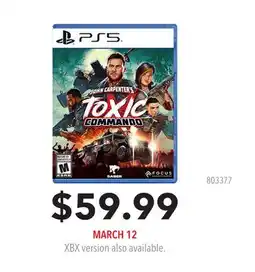 GameStop Toxic Commando XBX version also available offer