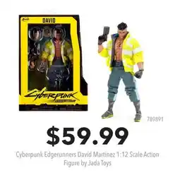GameStop Cyberpunk Edgerunners David Martinez 1:12 Scale Action Figure by Jada Toys offer